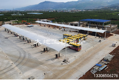 浙江平陽充電站車棚順利竣工